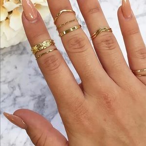 FASHIONNOVA-Gold ring set